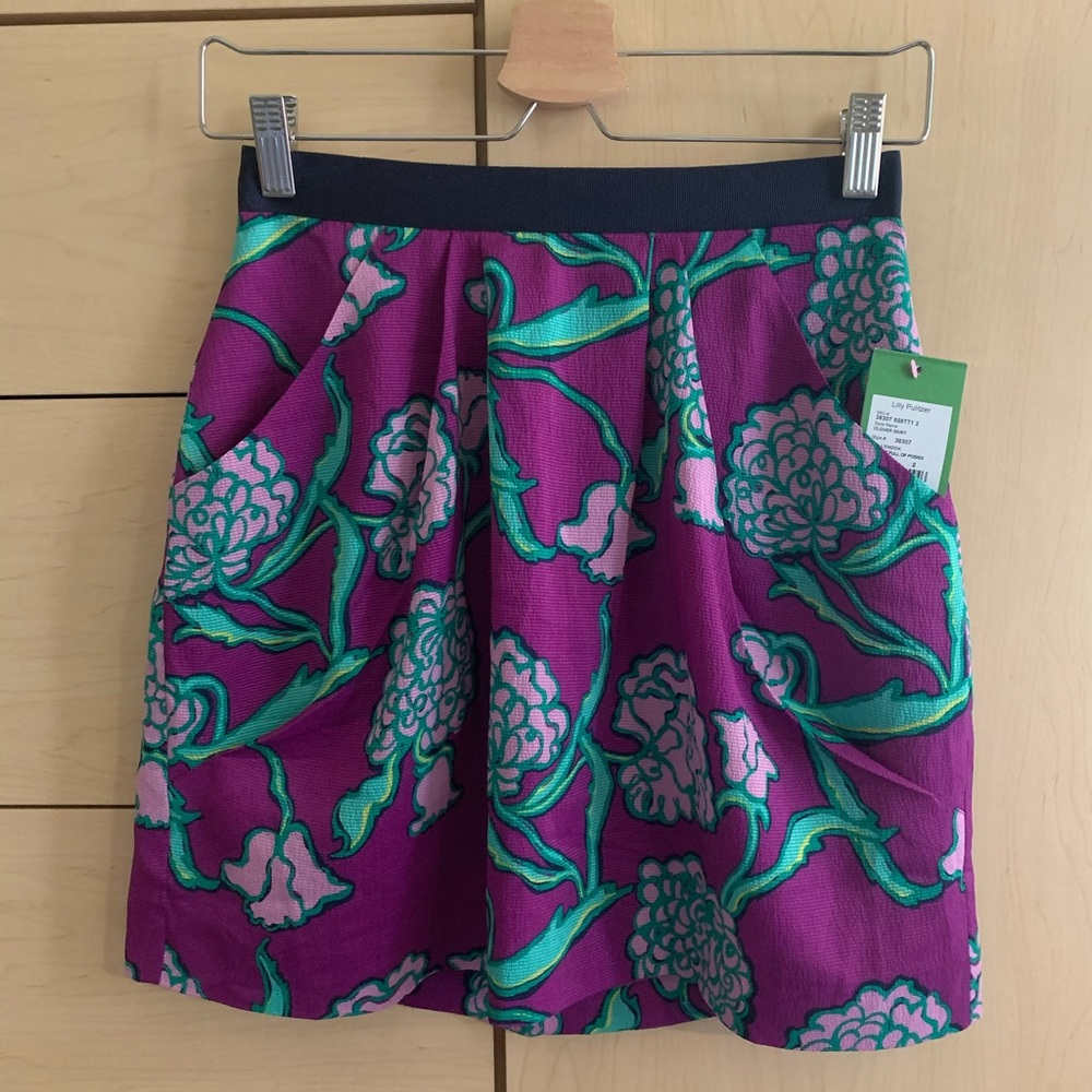 NWT Lilly Pulitzer Clover Skirt, Size 2